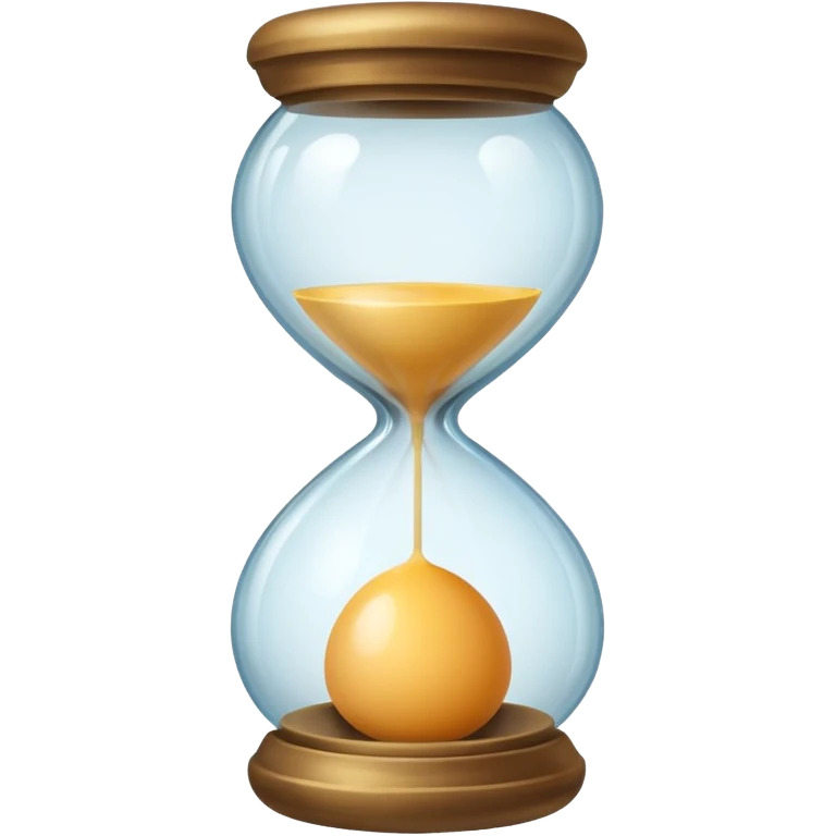Hourglass egg shape emoji