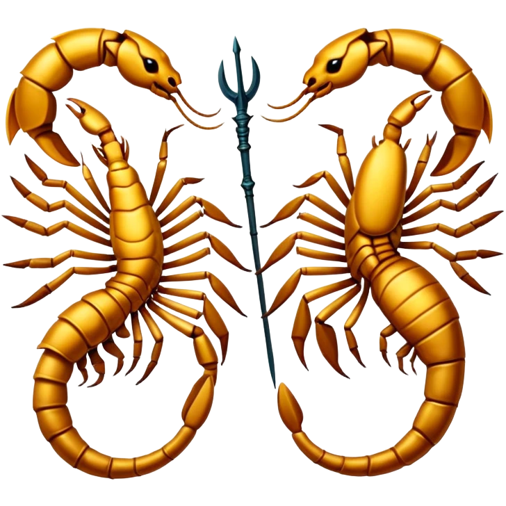 Scorpion and Sagittarius sign emoji