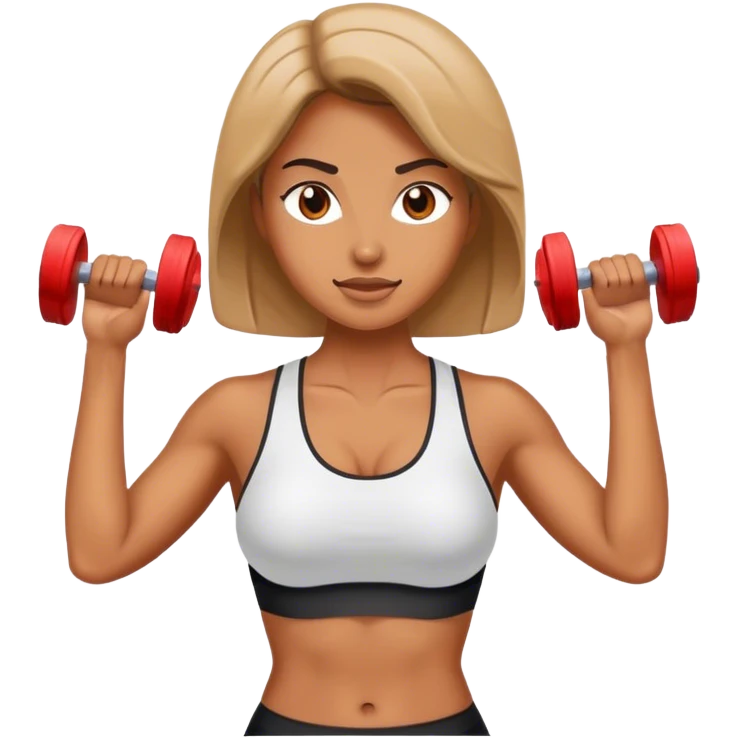 Mulher malhando emoji
