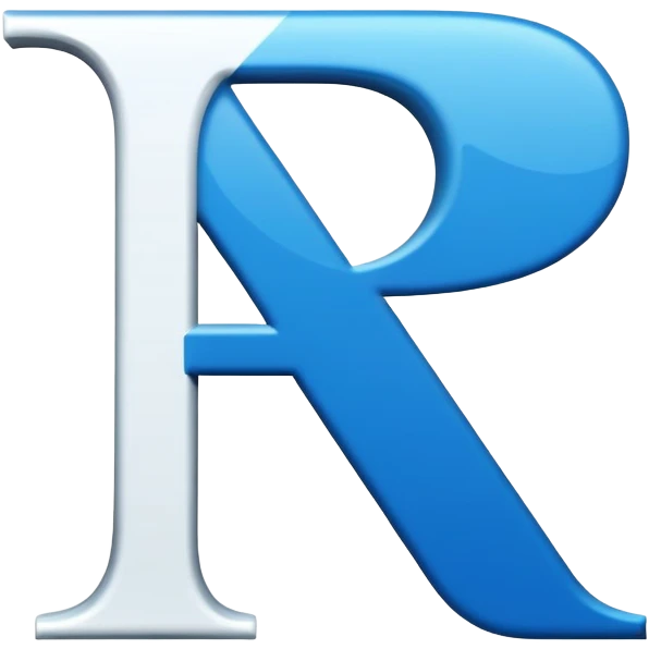 Bold Black-Blue-White Font Big Capital “I” Letter  emoji