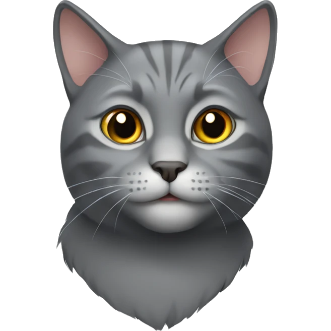 Gray cat emoji