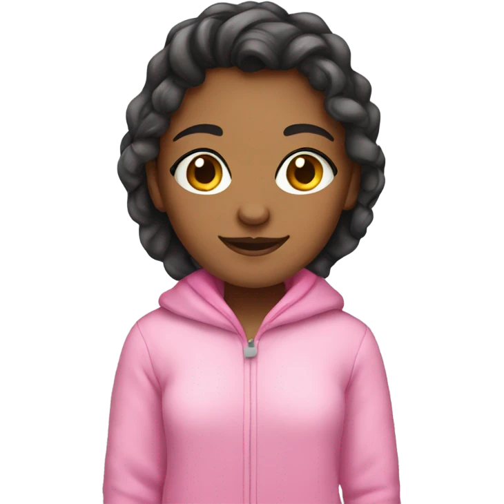 Girl wearing pink slippers emoji