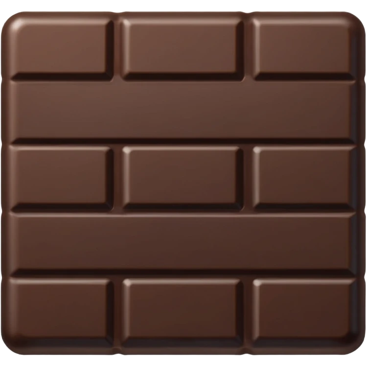 Dark chocolate emoji