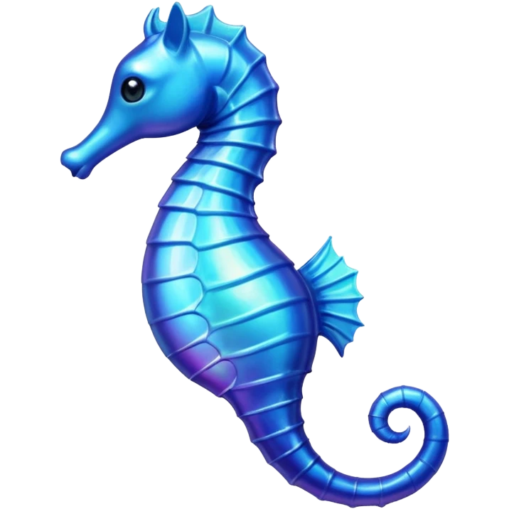 Blue seahorse emoji