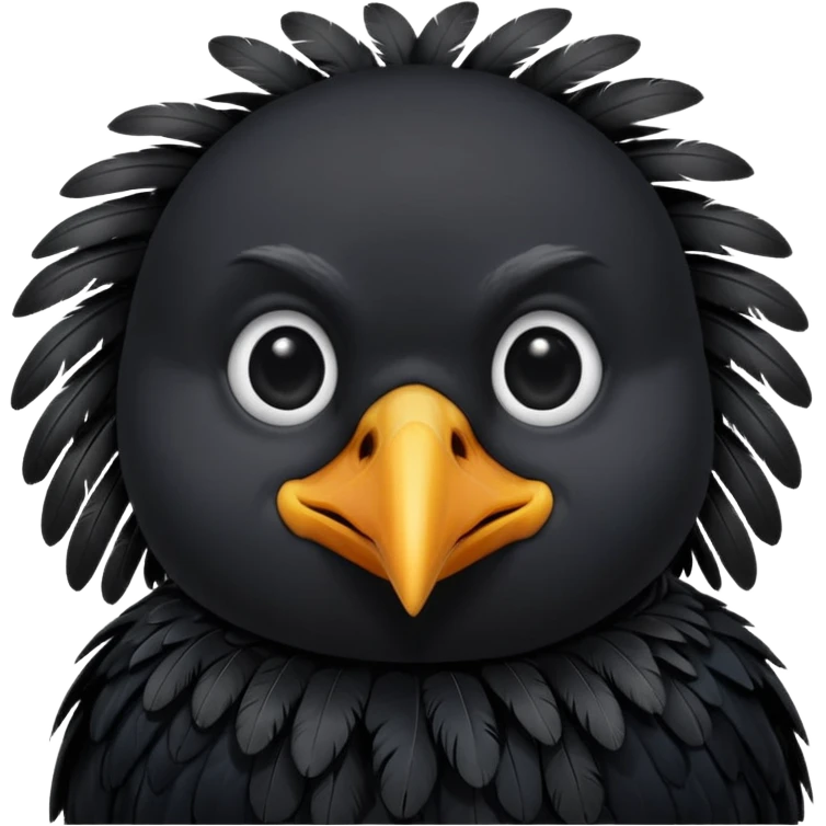 a cute crow emoji