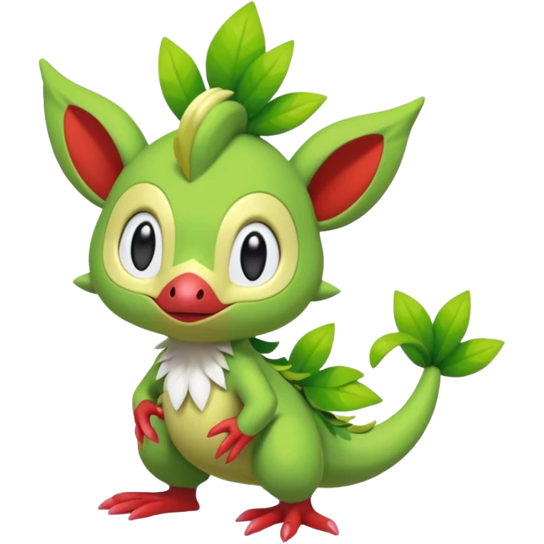  Fey Toony Sprigatito-Grookey-Grovyle-Shaymin-fusion-hybrid emoji