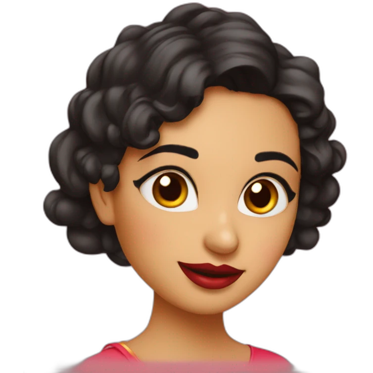 Srishti Kukreja with lipstick emoji