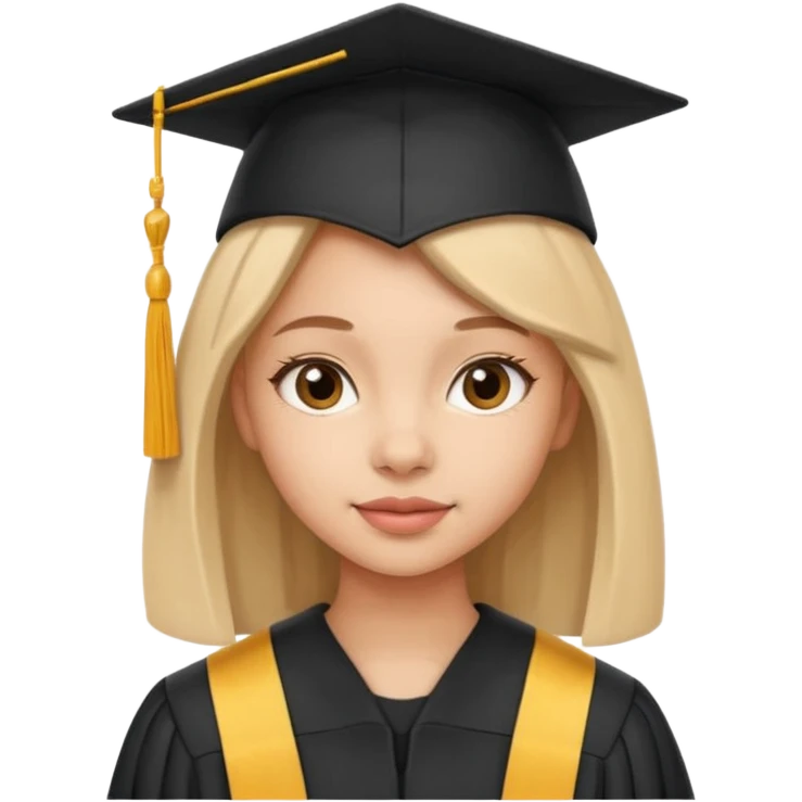 graduating cap girl emoji