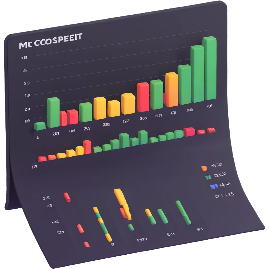 spreadsheet with charts and numbers emoji