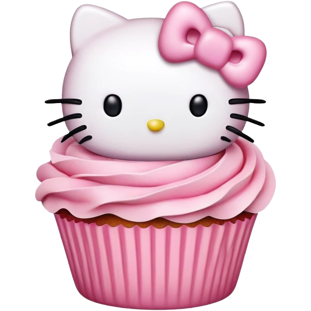 hello kitty cupcake emoji
