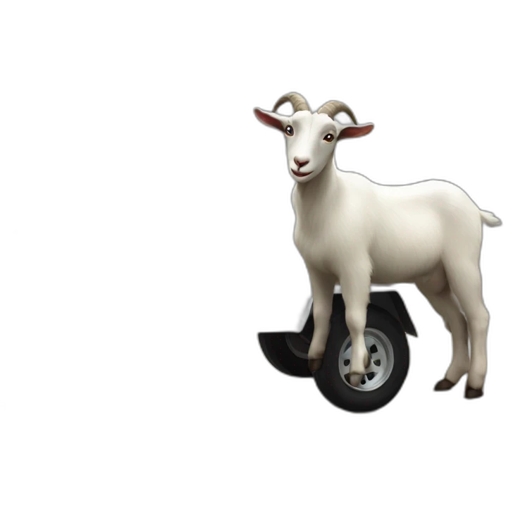 goat in a trailer emoji
