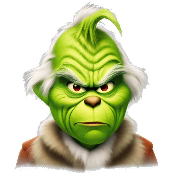 Mean grinch emoji