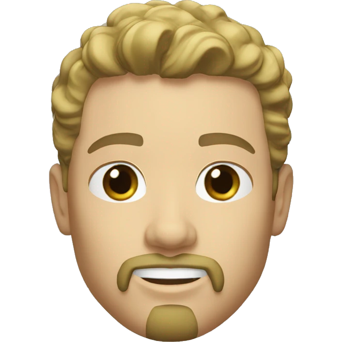 White man with goatee New York Yankees  emoji