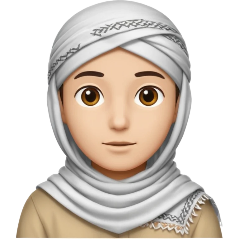 with the UAE traditonal thing on their head emoji