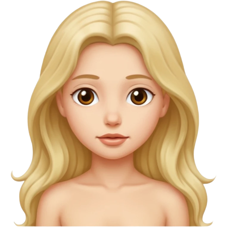 голая девушка  emoji
