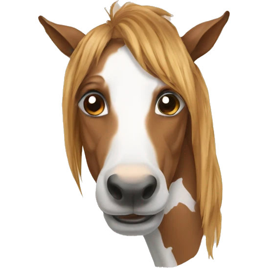 Hourse with dog emoji