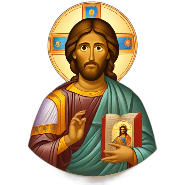 orthodox icon christ pantocrator emoji
