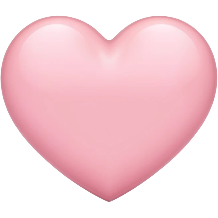Light pink heart emoji