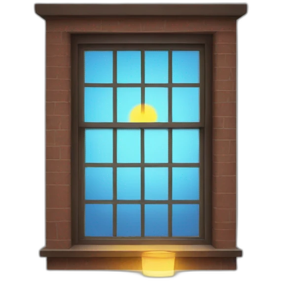 Lit window emoji