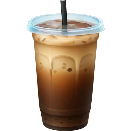 Iced coffee themed  emoji