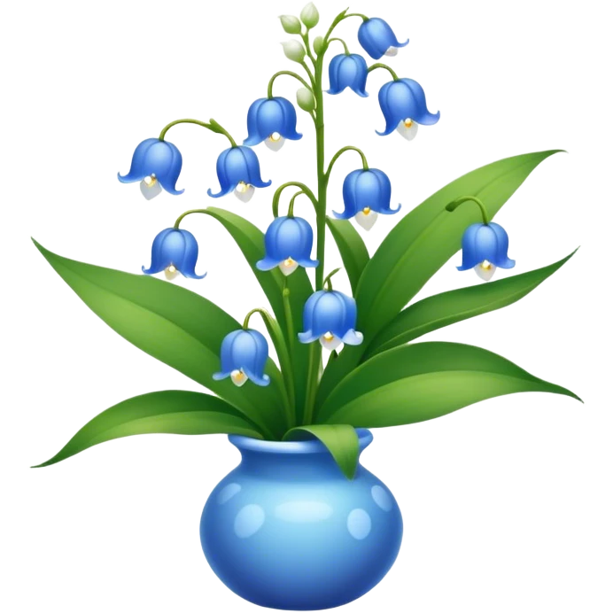 Blue lily of the valley  emoji