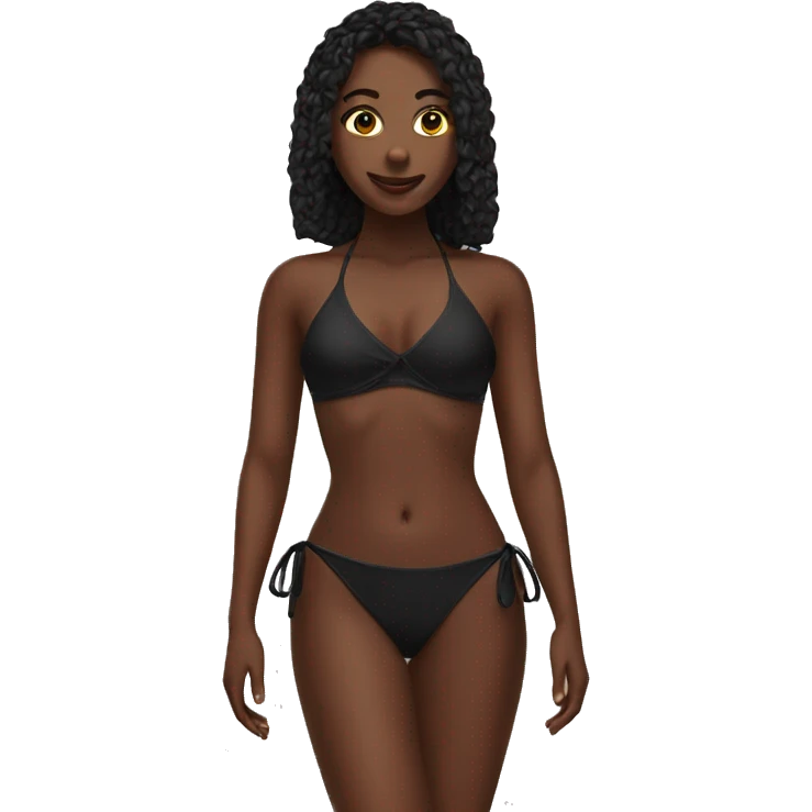 Black bikini emoji