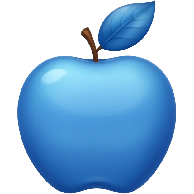 Apple blue emoji