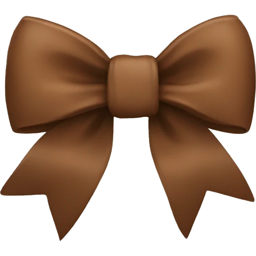 Brown bow emoji