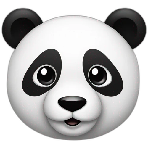 Panda sur ouse emoji
