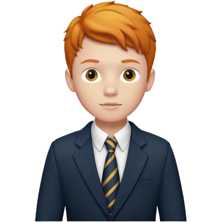 ginger private school boy student emoji