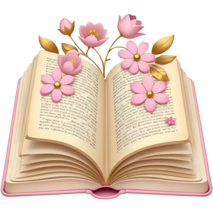 Open book in a girly style emoji