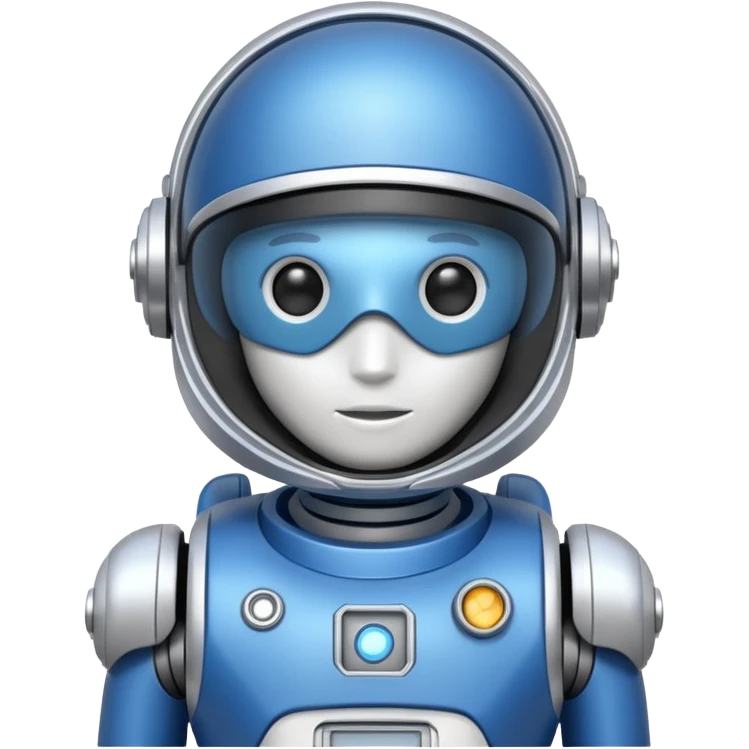 blue and white astrobot copilot emoji