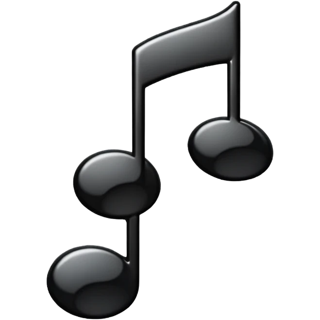 Animated music note bobbing up and down emoji