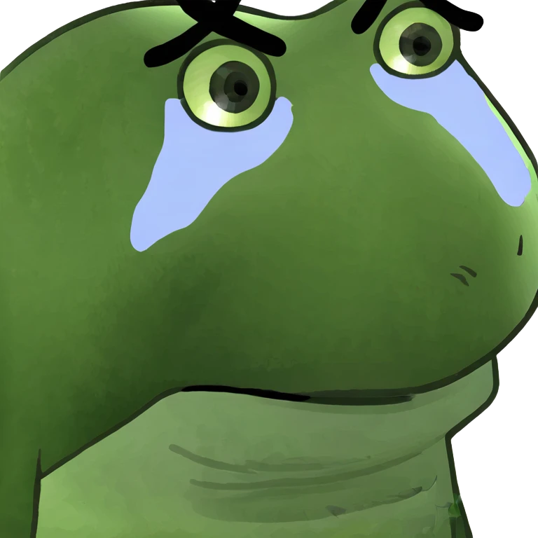 Teary eyes with hears emoji