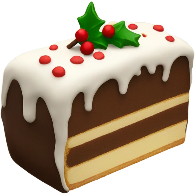 Buche de Noel cake emoji