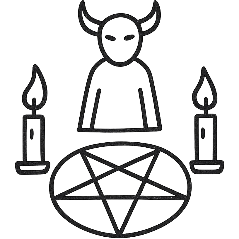A satanic ritual emoji