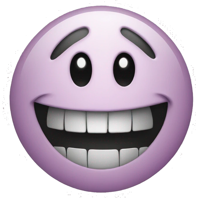 Distorted smiley emoji