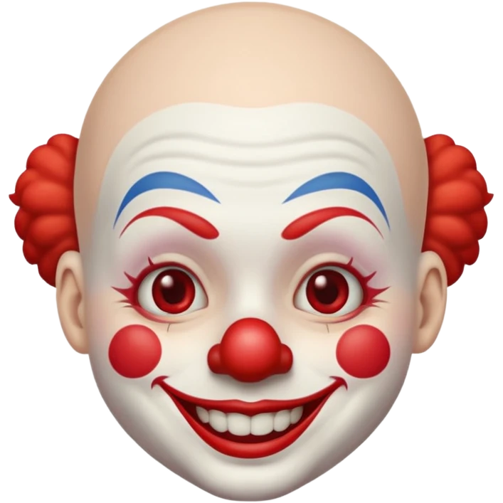 clown without hair emoji