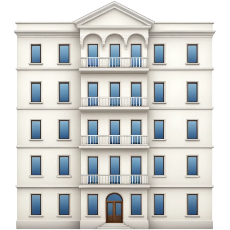 ukrinian white 5-storey building  emoji