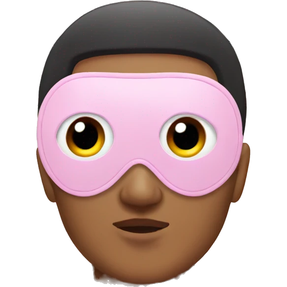 Pink eye mask  emoji