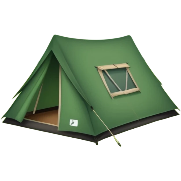 camp tent landscape emoji