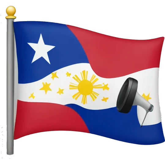 Philippine flag with phone call icon emoji
