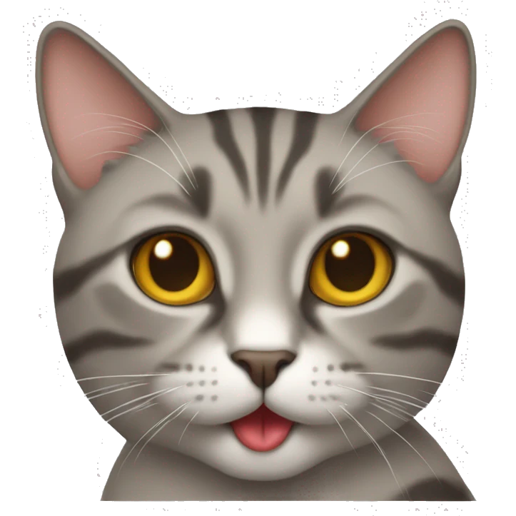 Cat with tongue sticking out emoji