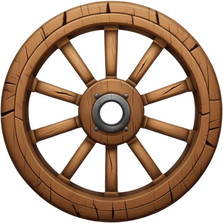 ancient woody wheel  emoji