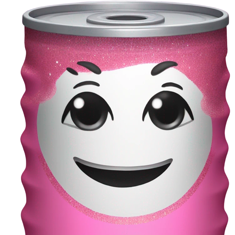 Pink spray paint with glitter  emoji