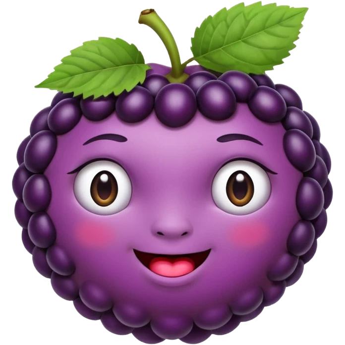 Black berry fruit with butt cheeks emoji