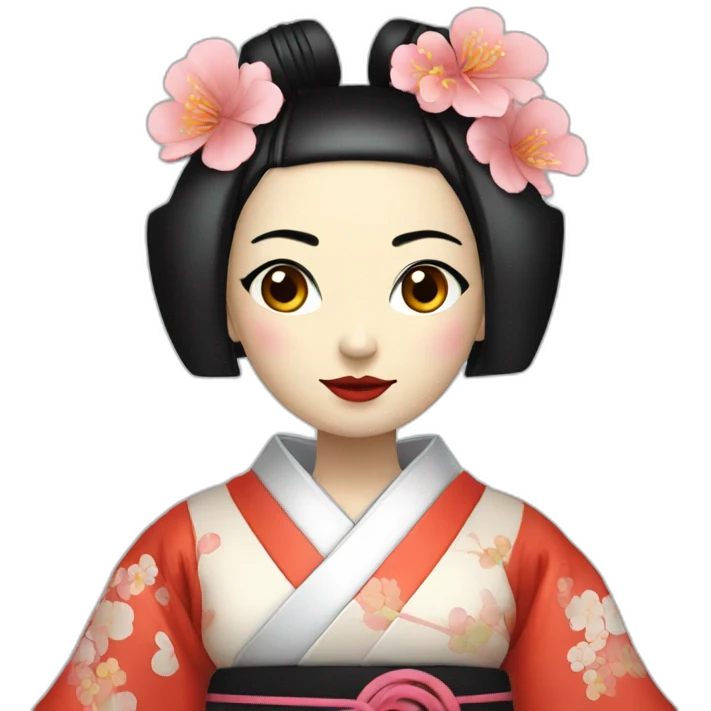 Geisha robotic emoji