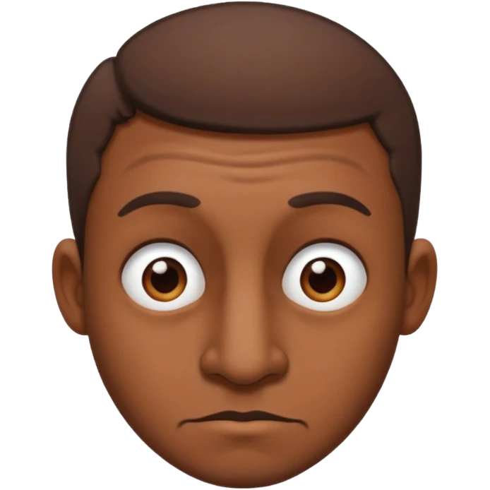 Ugly guy with brown short hair and a big nose emoji