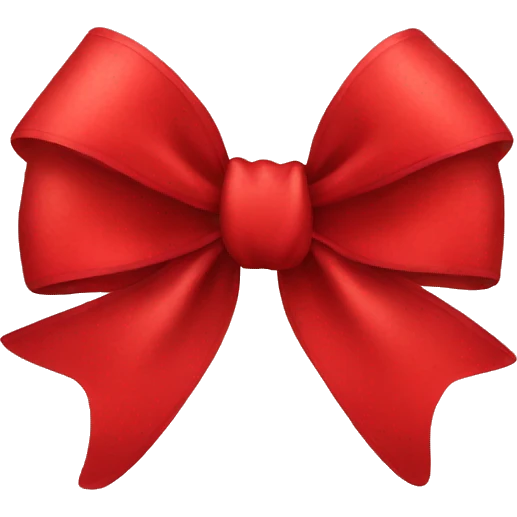 Red bow emoji