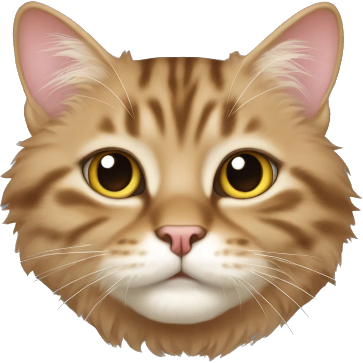 American Bobtail Cat ,Semi-long fur cat,face emoji